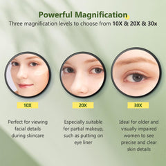 MIYADIVA suction cup magnifying mirror provides stable travel use