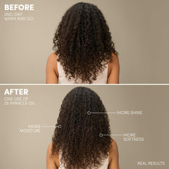 Mizani 25 Miracle oil dropper ready for convenient pre-shampoo or styling use.