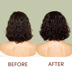 Mizani conditioner pump highlights nourishing formula for frizz control.