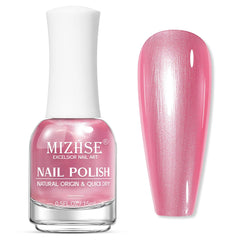 MIZHSE Esmalte uñas rosa perlado, uso diario con acabado perlado