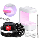 MIZHSE gel UV sólido para uñas 18 g, adhesión firme para uñas.