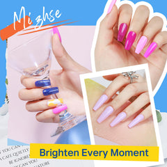 Swatch of MIZHSE oil-based nail polish showing durable color and shine.
