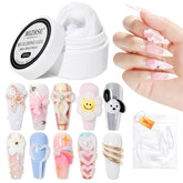 MIZHSE solid builder gel for white nails builds durable structures