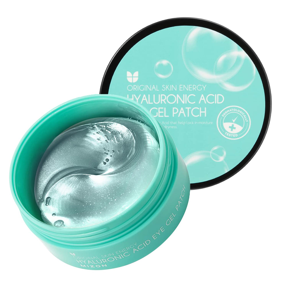 Parche ocular MIZON con hidrogel y ácido hialurónico triple para hidratación profunda.