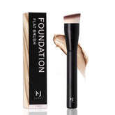 MJJOMAY JoMay flat-top kabuki brush closeup shows dense bristles for smooth foundation