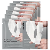 MKBLNP Collagen Face Mask packaging showcases hydrogel formula for deep hydration.