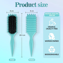 MklusiveTech Curling Brush ergonomic handle for steady control during styling