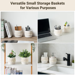 Mkono cosmetics brush storage designed for compact spaces keeps tools within reach