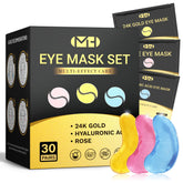 MLDWYH parches ojos 24K oro, firmeza y revitalización ocular