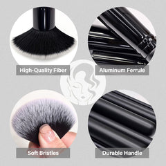 Mlemle latex-free makeup sponge and powder puff for flawless base