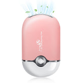 mlogiroa Lash Fan Mini Portable Eyelash Dryer in pink for quick drying during lash sessions.
