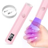 mlogiroa UV nail light handheld compact design for easy at-home curing.