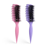 MMBVSZ Candybrush curl-defining-brush showing smooth curl definition and detangling capability