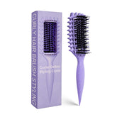 MMBVsz Candybrush shows ergonomic handle for easy detangling and curl shaping.