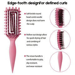 MMBVSZ Candybrush ergonomic-handle design aids quick styling and separation.