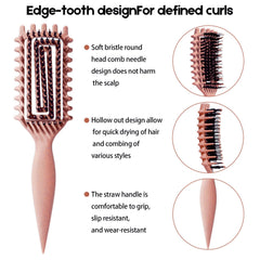 MMBVSZ Candybrush ergonomic handle enables comfortable styling sessions.
