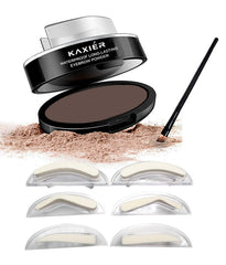 Moakxer polvo para cejas impermeable con acabado natural.