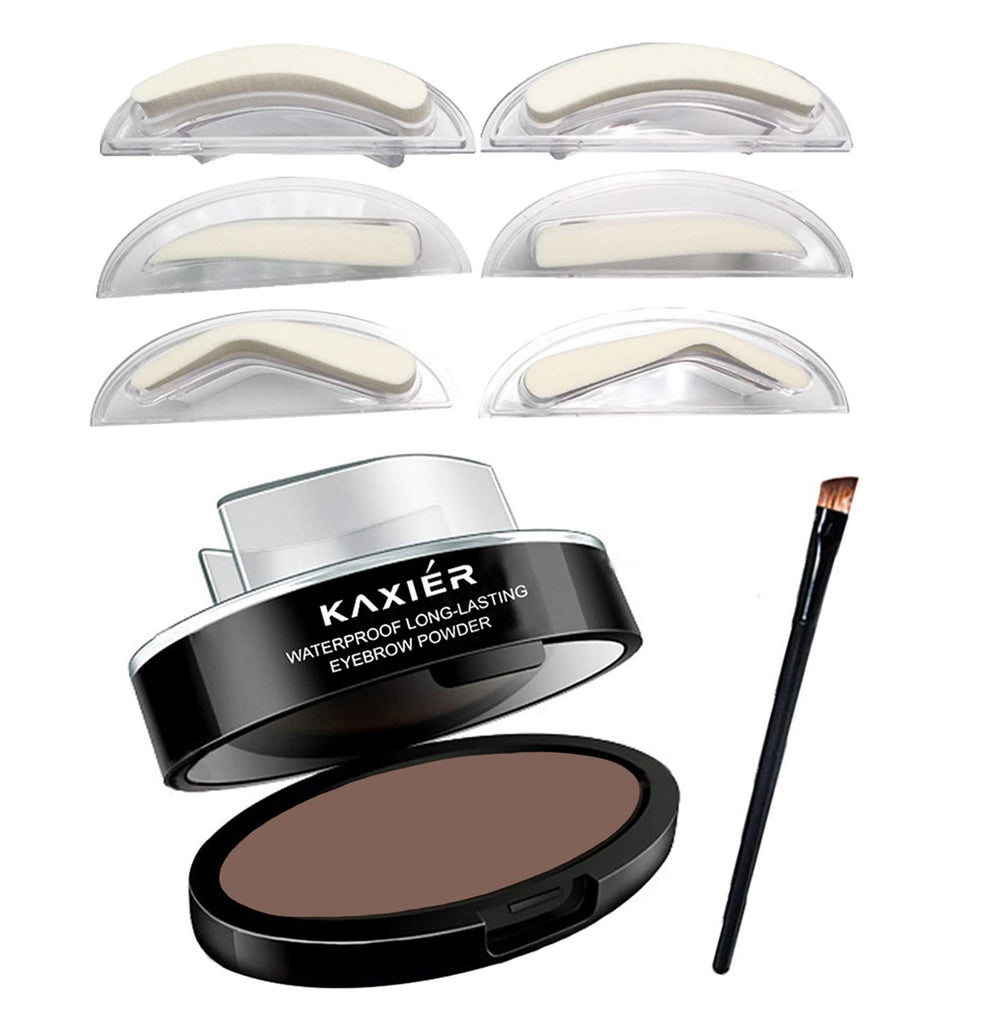 Moakxer polvo para cejas sello 301 marrón claro, acabado natural.