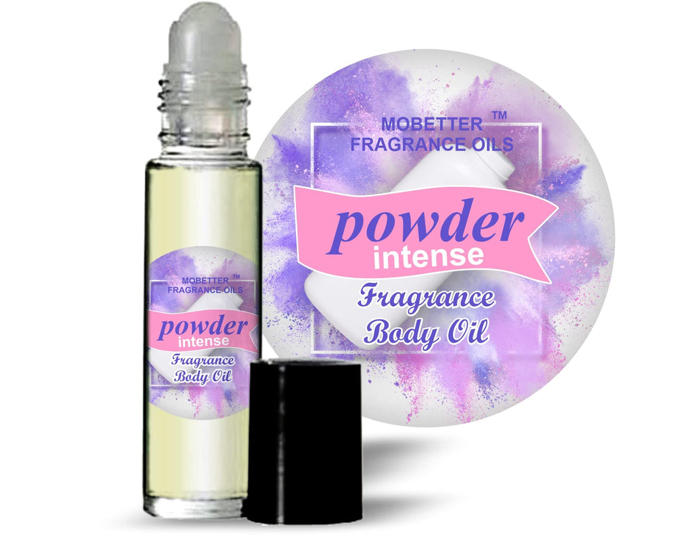 MOBETTER Fragancia Polvo Roll-On Intenso: empaque elegante para uso diario.