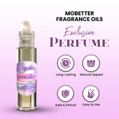MOBETTER Fragancia Polvo: textura ligera ideal para piel sensible.
