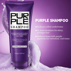 MOC LINK shampoo púrpura protege del calor y mantiene tono.