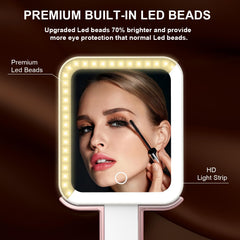 Mocado travel mirror offers 3 color modes to simulate daylight for accurate shading
