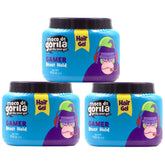 Moco de Gorila Gamer Gel jar front view showing strong hold for bold styles.