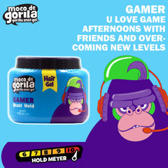 Moco de Gorila Gamer Gel texture swirl demonstrates flake-free versatility.