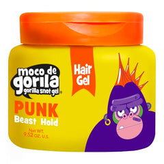 Applying Moco de Gorila Punk on damp or dry hair for versatile styling.