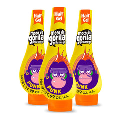 Moco de Gorila Punk: botella amarilla para fijar peinado todo el día