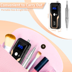 MOCOWIND nail drill with LCD display for precise speed control.