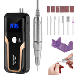 MOCOWIND portable nail drill at 35000 RPM for fast acrylic and gel prep.