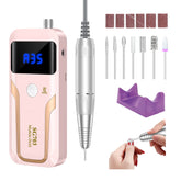 MOCOWIND portable nail drill showing compact design for on-the-go manicures.