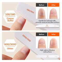 Modelones 100/150 grit file for gel removal and edge refining.