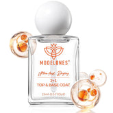 modelones 3-in-1 bottle close-up with clear glossy finish for quick-dry nails
