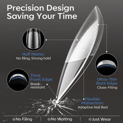 Modelones 360pcs nail tips set with varied sizes for precise fit.