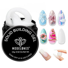 Modelones 3D Sculpting Gel milky white bottle close-up for nail art