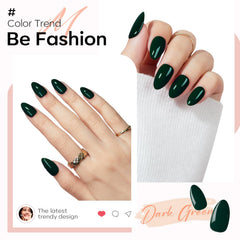 Modelones includes nail glue and jelly adhesive tabs for secure wear.