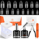 Modelones almond gel kit contents for at-home manicure inspiration