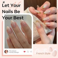 Modelones base frances gel en uñas, ideal para base de manicura.