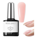 Modelones base gel de goma rosa neutro en bote, fortalecimiento suave.