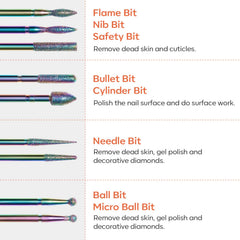Modelones basic nail bits set ready for beginners.