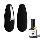 Modelones black gel nail polish bottle for bold, glossy nails