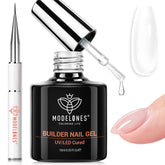 Modelones Builder Nail Gel facilita la aplicación de la base para uñas naturales con acabado suave.
