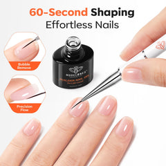 Modelones Builder Nail Gel curado con lámpara UV para un acabado duradero