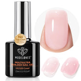 Modelones Builder Nail Gel bottle ready for no-wipe, high-gloss nude nails.
