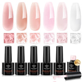 Modelones Builder Nail Gel Set: caja de presentación para uñas en casa