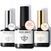 Modelones capa-base-gel, base de gel para mejor adherencia.