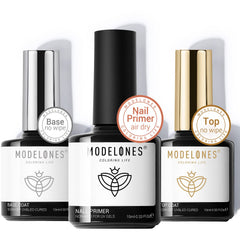 Modelones capa-base-gel, base de gel para mejor adherencia.