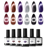 Modelones cat-eye glassy polish set packaging showcases a premium DIY kit.